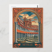 セビリアスペイントラベルアンティーク ポストカード (正面/裏面)