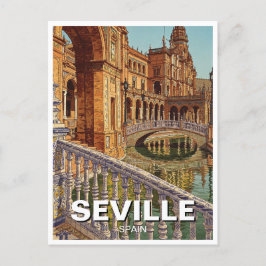 セビリアスペインプラザデエスパーナ ポストカード