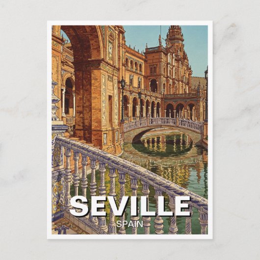 セビリアスペインプラザデエスパーナ ポストカード (正面)