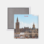 セビリア大聖堂の眺め マグネット (正面/裏面)