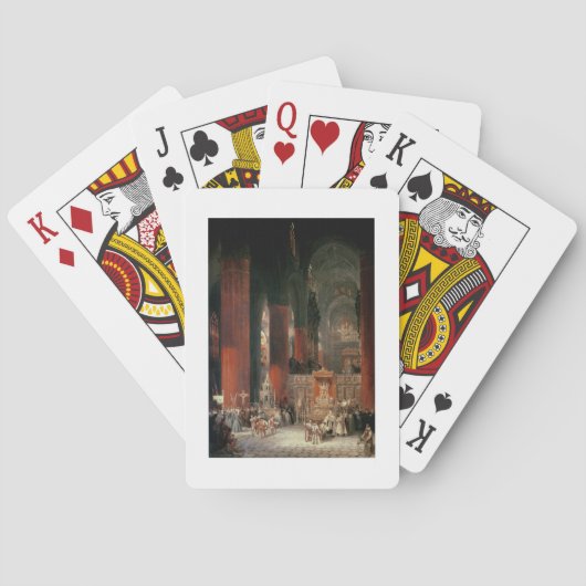 セビリア大聖堂行列1833年(カンヴ油) トランプ (裏面)