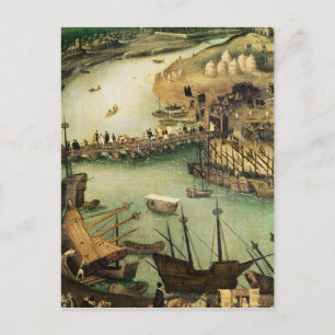セビリア港, c.1590 ポストカード
