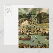 セビリア港， c.1590 ポストカード (正面/裏面)