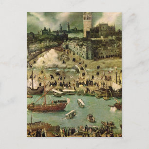 セビリア港, c.1590 ポストカード