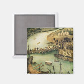 セビリア港, c.1590 マグネット (正面/裏面)