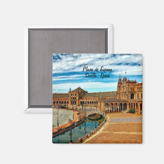 セビリア・エスパーナ広場。スペイン マグネット (正面/裏面)