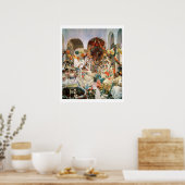 セビリア(キャンバス上の油) ポスター (キッチン)