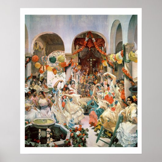 セビリア(キャンバス上の油) ポスター (正面)