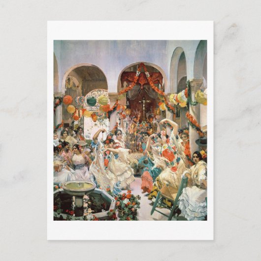 セビリア(キャンバス上の油) ポストカード (正面)