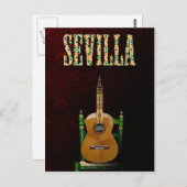 セビリア。ギタラフラメンカのGiralda de Sevilla。 ポストカード (正面/裏面)