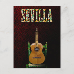 セビリア。ギタラフラメンカのGiralda de Sevilla。 ポストカード