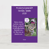 セビリア・スペイン色鉛筆 カード (裏面)