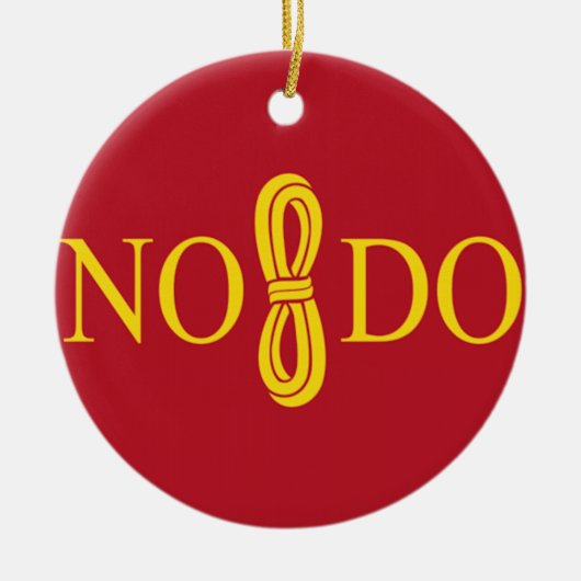 セビリア(スペイン)の旗 セラミックオーナメント (正面)