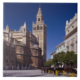 セビリア、スペイン のLa Giralda タイル