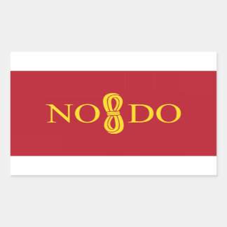 セビリア（スペイン）国旗 長方形シール