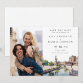 セビリア スペイン 水彩写真 ウェディング セーブザデート (正面/裏面)