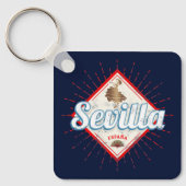 セビルアンダルシアスペインレトロフラメンコヴィンテージ キーホルダー (正面)