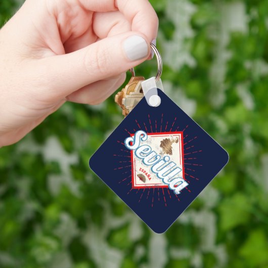 セビルアンダルシアスペインレトロフラメンコヴィンテージ キーホルダー (手)