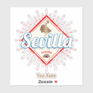 セビルアンダルシアスペインレトロフラメンコヴィンテージ シール