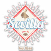 セビルアンダルシアスペインレトロフラメンコヴィンテージ シール (正面)