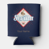 セビルアンダルシアスペインレトロフラメンコヴィンテージ 缶クーラー (正面)