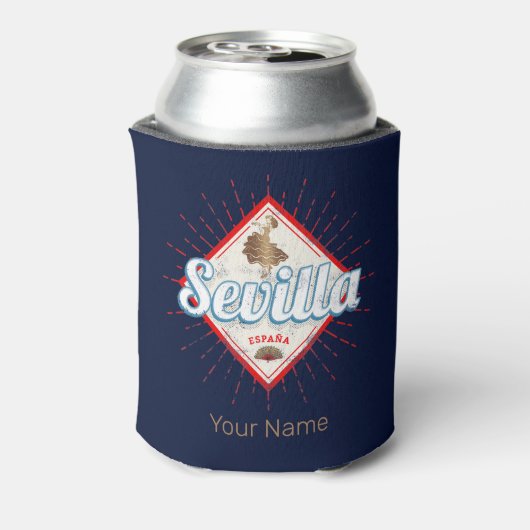 セビルアンダルシアスペインレトロフラメンコヴィンテージ 缶クーラー (缶裏面)