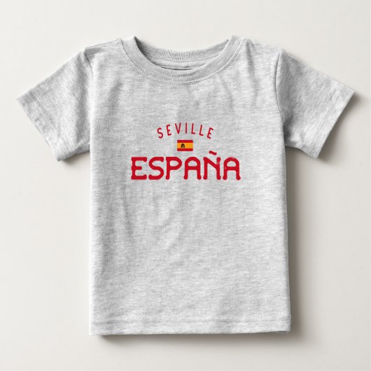 セビ動揺してリアスペイン（エスパーニャ） ベビーTシャツ (正面)