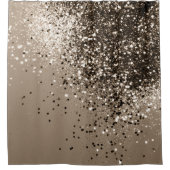 セピきらめくアレディグリッター#1 #shiny シャワーカーテン (正面)