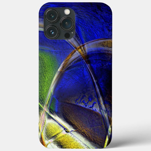 セピアから緑と青の外皮までの曲線ストローク Case-Mate iPhoneケース (裏面)