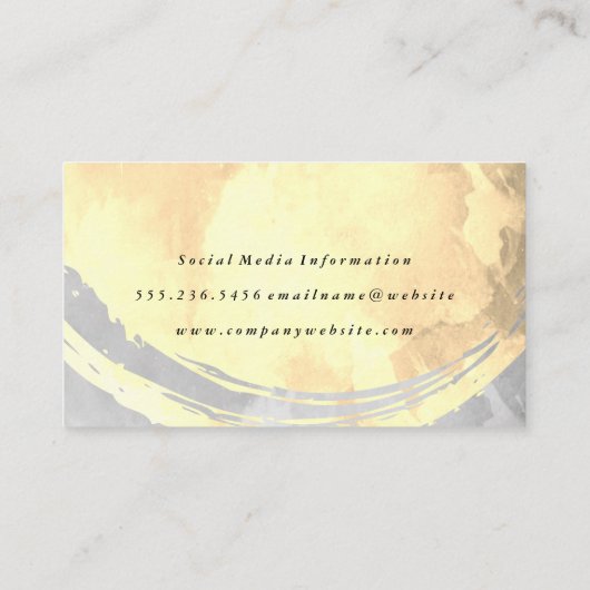 セピアとグレーの水色 名刺 (裏面)