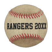 セピアにボールを投げた野球コーチ 野球ボール (裏面)