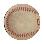 セピアにボールを投げた野球コーチ 野球ボール (正面左)