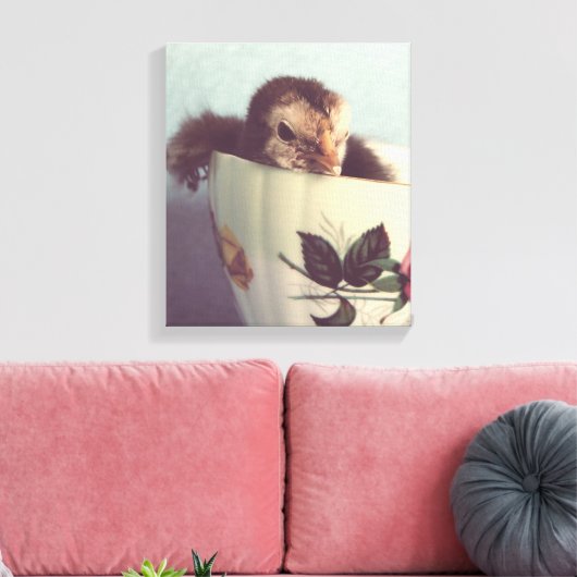 セピアのこのティーカップでチリンだけ キャンバスプリント (インサイチュ (リビング))