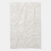 セピアのウィリアム・モリス花柄 キッチンタオル (縦)