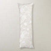 セピアのウィリアム・モリス花柄 ボディピロー (裏面 (縦))