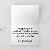 「セピアのウィリアム・Ａ・アーヴィン」快気祝いカード カード (内部)