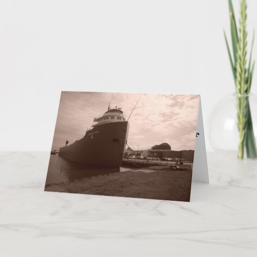 「セピアのウィリアム・Ａ・アーヴィン」快気祝いカード カード (正面)