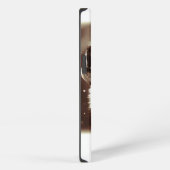 セピアのオオカミと月 iPhoneケース (右側面)