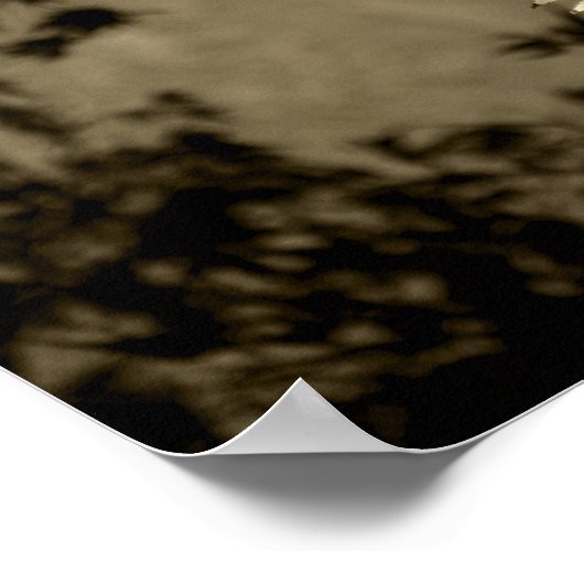 セピアのカエデ ポスター (角)