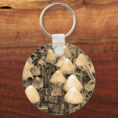 セピアのキノコ キーホルダー (正面)