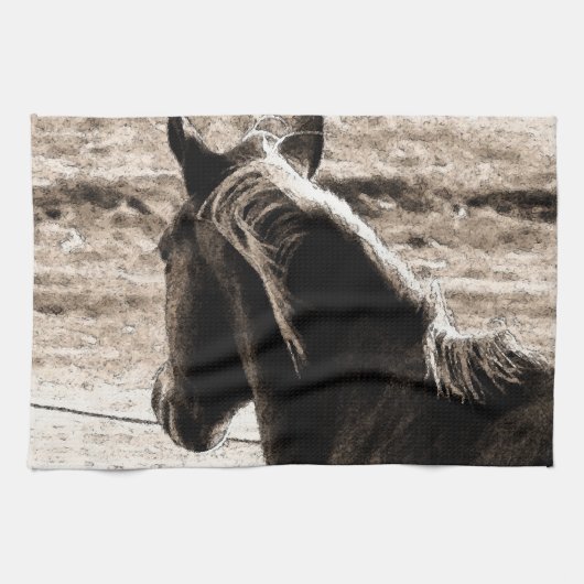 セピアのスコッチ キッチンタオル (横)