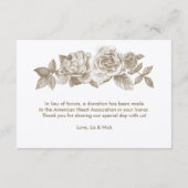 セピアのバラスケッチ ファボリ カード (裏面)