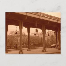 セピアのパリ橋 ポストカード