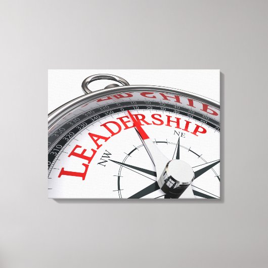 セピアのリーダーシップ作品 キャンバスプリント (正面)
