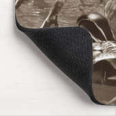 セピアの木鴨ペア マウスパッド (コーナー)