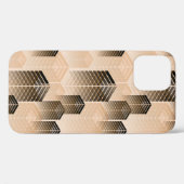 セピアの様式化された都市風景のシームレスパターン Case-Mate iPhoneケース (裏面 (横))
