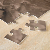 セピアの牡丹 ジグソーパズル (側面)