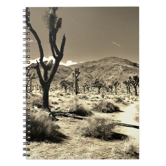 セピアの砂漠を旅するノート ノートブック (正面)