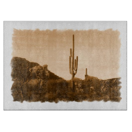 セピアの砂漠 カッティングボード (正面)