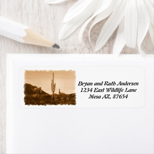 セピアの砂漠 ラベル (インサイチュ)